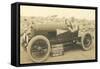 Vintage Racing Car on Pike's Peak-null-Framed Stretched Canvas