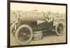 Vintage Racing Car on Pike's Peak-null-Framed Art Print