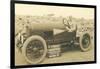 Vintage Racing Car on Pike's Peak-null-Framed Art Print
