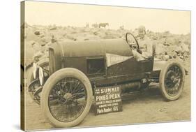 Vintage Racing Car on Pike's Peak-null-Stretched Canvas