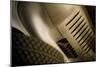 Vintage Racing Car with Exhaust and Air Vents Close Up-Will Wilkinson-Mounted Photographic Print