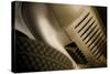 Vintage Racing Car with Exhaust and Air Vents Close Up-Will Wilkinson-Stretched Canvas