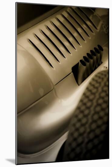 Vintage Racing Car with Exhaust and Air Vents Close Up-Will Wilkinson-Mounted Photographic Print