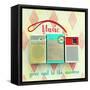 Vintage Radio Inspirational-Vicki Dvorak-Framed Stretched Canvas