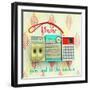 Vintage Radio Inspirational-Vicki Dvorak-Framed Art Print