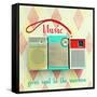 Vintage Radio Inspirational-Vicki Dvorak-Framed Stretched Canvas