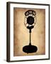 Vintage Radio Microphone-NaxArt-Framed Art Print