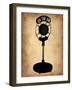 Vintage Radio Microphone-NaxArt-Framed Art Print