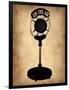 Vintage Radio Microphone-NaxArt-Framed Art Print