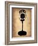 Vintage Radio Microphone-NaxArt-Framed Art Print