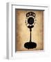 Vintage Radio Microphone-NaxArt-Framed Art Print