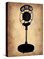 Vintage Radio Microphone-NaxArt-Stretched Canvas