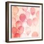 Vintage Red Balloons B-THE Studio-Framed Giclee Print