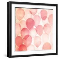 Vintage Red Balloons B-THE Studio-Framed Giclee Print