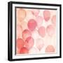 Vintage Red Balloons B-THE Studio-Framed Giclee Print