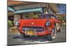 Vintage Red Car-Robert Kaler-Mounted Photographic Print