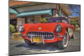 Vintage Red Car-Robert Kaler-Mounted Photographic Print