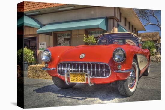 Vintage Red Car-Robert Kaler-Stretched Canvas