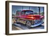 Vintage Red Car-Robert Kaler-Framed Photographic Print