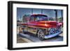 Vintage Red Car-Robert Kaler-Framed Photographic Print