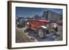 Vintage Red Car-Robert Kaler-Framed Photographic Print