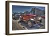 Vintage Red Car-Robert Kaler-Framed Photographic Print