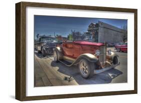 Vintage Red Car-Robert Kaler-Framed Photographic Print