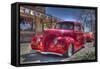 Vintage Red Car-Robert Kaler-Framed Stretched Canvas