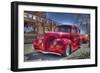 Vintage Red Car-Robert Kaler-Framed Photographic Print