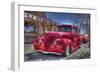 Vintage Red Car-Robert Kaler-Framed Photographic Print