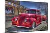 Vintage Red Car-Robert Kaler-Mounted Photographic Print