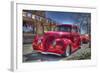 Vintage Red Car-Robert Kaler-Framed Photographic Print