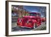 Vintage Red Car-Robert Kaler-Framed Photographic Print