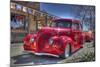 Vintage Red Car-Robert Kaler-Mounted Photographic Print