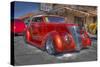 Vintage Red Car-Robert Kaler-Stretched Canvas