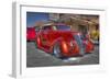 Vintage Red Car-Robert Kaler-Framed Photographic Print