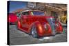 Vintage Red Car-Robert Kaler-Stretched Canvas