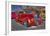 Vintage Red Car-Robert Kaler-Framed Photographic Print