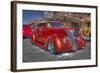 Vintage Red Car-Robert Kaler-Framed Photographic Print