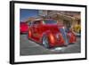 Vintage Red Car-Robert Kaler-Framed Photographic Print