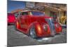 Vintage Red Car-Robert Kaler-Mounted Photographic Print