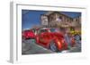 Vintage Red Car-Robert Kaler-Framed Photographic Print