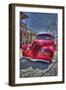 Vintage Red Car-Robert Kaler-Framed Photographic Print