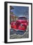 Vintage Red Car-Robert Kaler-Framed Photographic Print