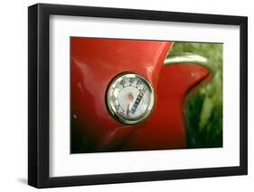 Vintage Red Moped Odometer Detail-Mr Doomits-Framed Photographic Print