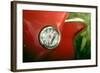 Vintage Red Moped Odometer Detail-Mr Doomits-Framed Photographic Print