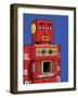 Vintage Red Robot-Ron Magnes-Framed Giclee Print