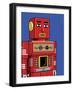 Vintage Red Robot-Ron Magnes-Framed Giclee Print