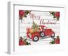 Vintage Red Truck Christmas-A-Jean Plout-Framed Giclee Print