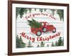 Vintage Red Truck Christmas-B-Jean Plout-Framed Giclee Print